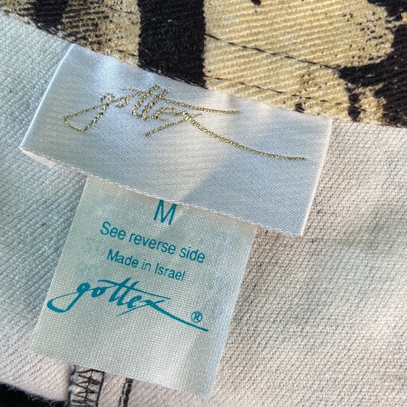 Gottex  Animal Print Lion Denim Shorts Medium - Picture 6 of 8